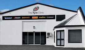 The Tyre Clinic Masterton storefront with tyre brand logos