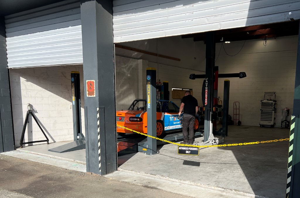 Wheel alignment workshop at The Tyre Clinic Palmerston North