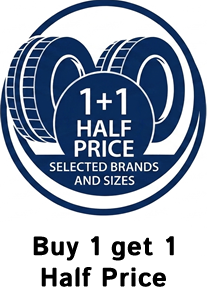 Buy 1 Get 1 Half Price